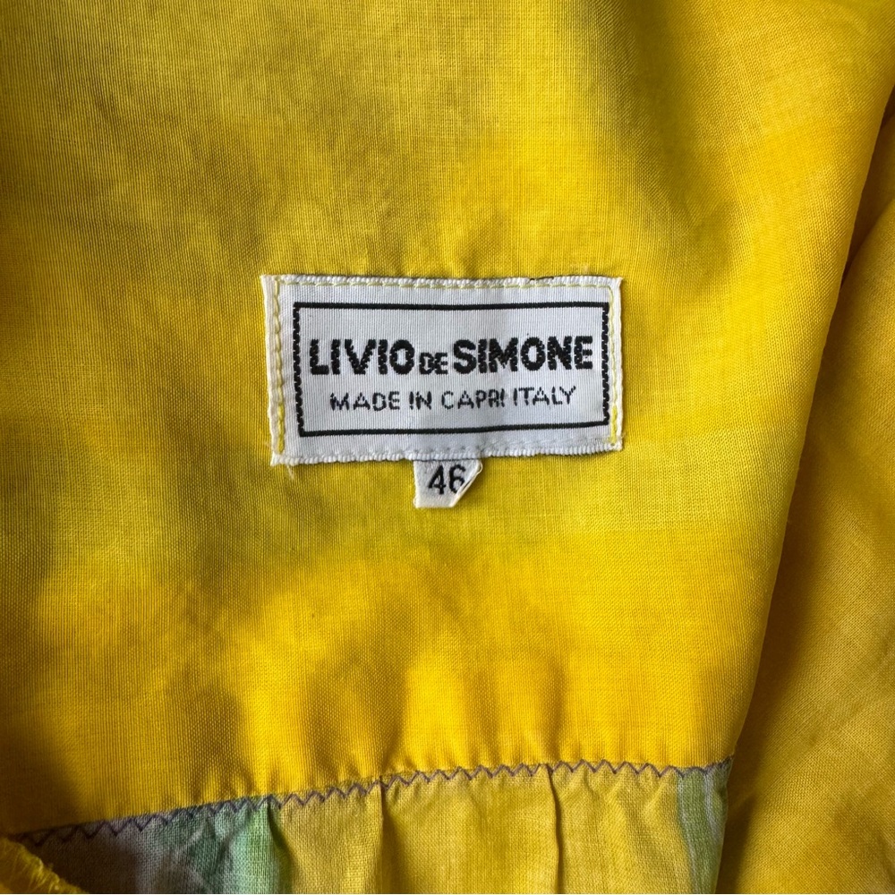 Vintage Livio de Simone Colorful Dress with Floral Pattern Made in Capri Italy - Picture 7 of 11